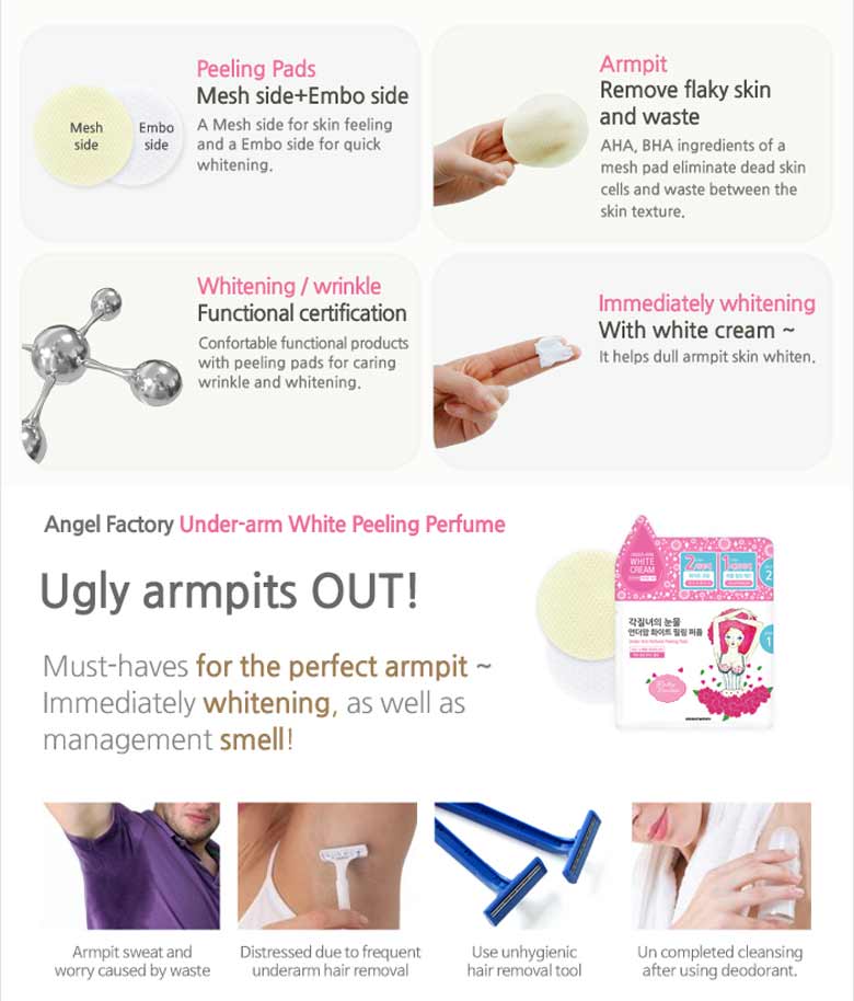 Beauty Box Korea Angel Factory Under Arm White Peeling Perfume