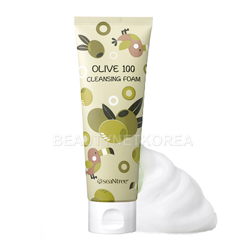[SEANTREE] Olive 100 Cleansing Foam 120ml (Weight : 148g)