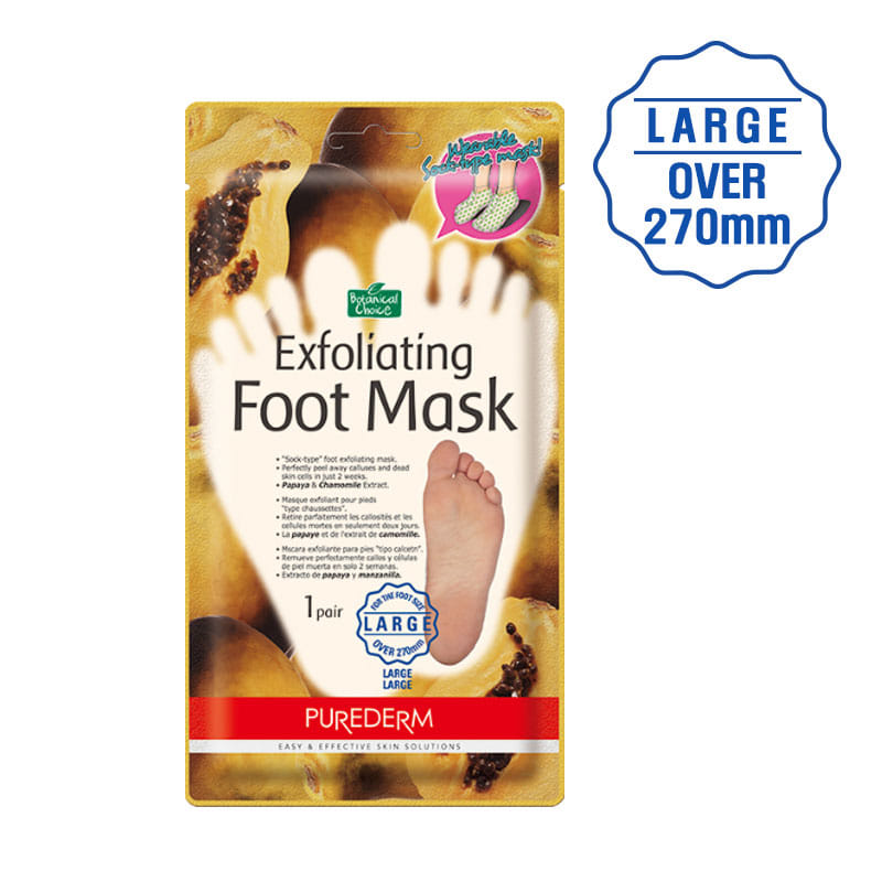 [PUREDERM] Exfoliating Foot Mask Large 1 pair   (Weight : 66g)