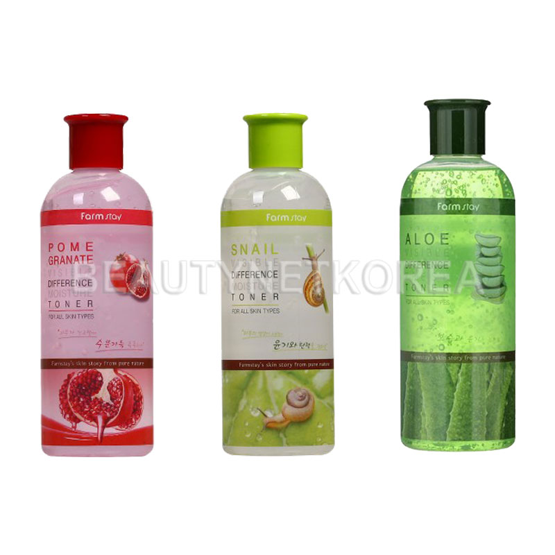 [FARM STAY] Visible Difference Moisture Toner 3 Type 350ml (Weight : 410g)