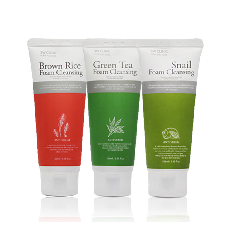 [3W CLINIC] Foam Cleansing 3 Types 100ml (Weight : 128g)