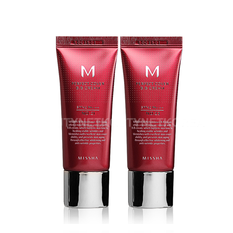 [MISSHA] M Perfect Cover BB Cream (SPF42/PA+++) [Limited] 2 Color 20ml (Weight : 39g)