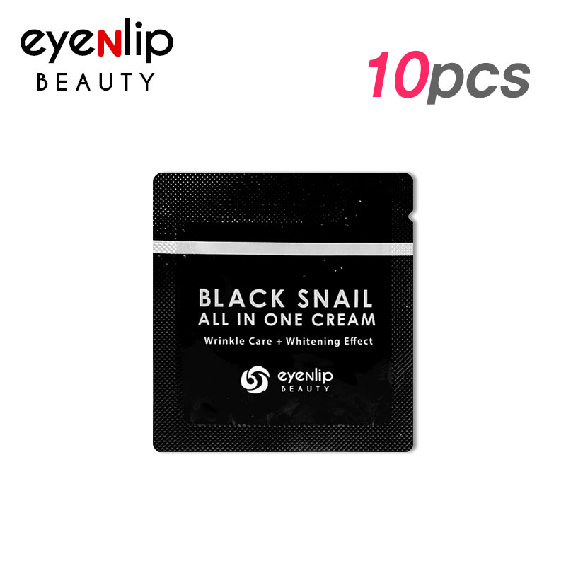 [EYENLIP] Black Snail All In One Cream 1.5ml * 10pcs [Sample] (Weight : 26g)