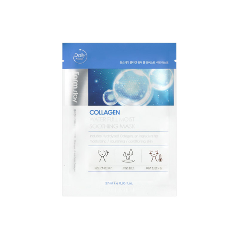 [FARM STAY] Collagen Water Full Moist Soothing Mask 27ml * 1pcs (Weight : 36g)