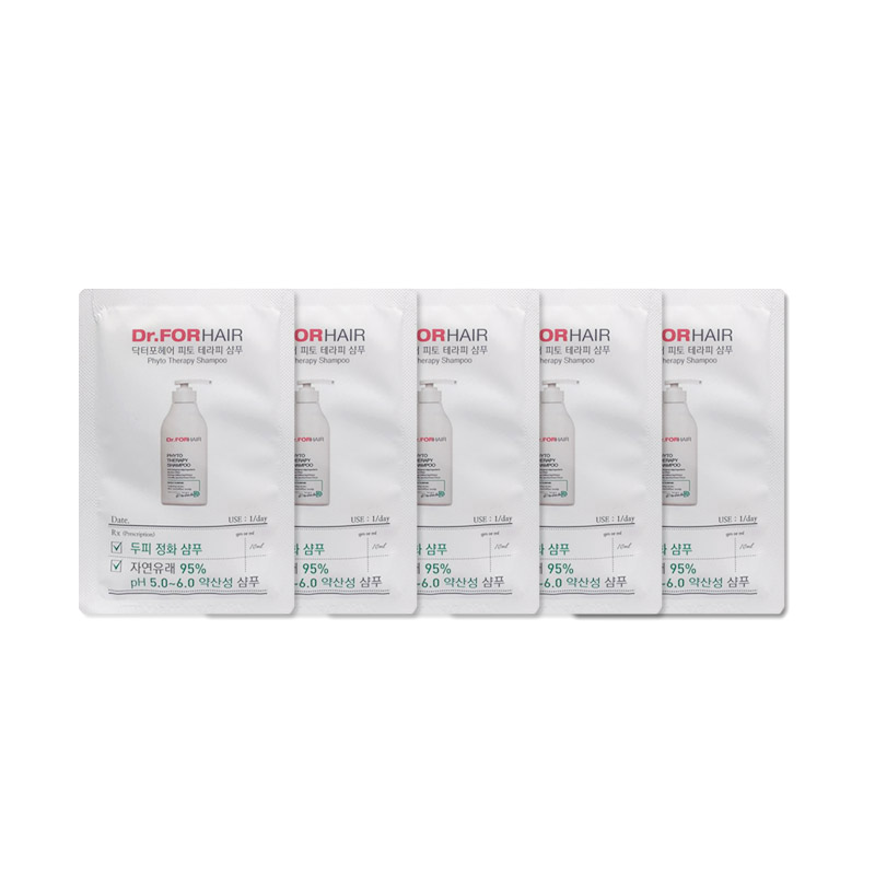[Dr.FORHAIR] Phyto Therapy Shampoo 10ml * 5pcs [SAMPLE] (Weight : 66g)