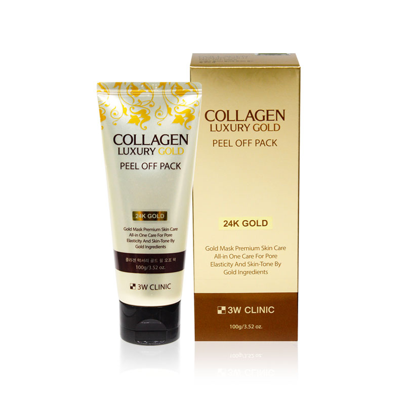 [3W CLINIC] Collagen Luxury Gold Peel Off Pack 100g(Weight : 155g)