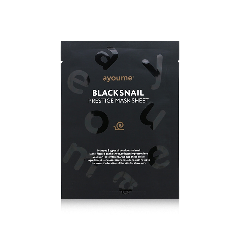 [AYOUME] Black Snail Prestige Mask Sheet 20ml * 1pcs (Weight : 28g)