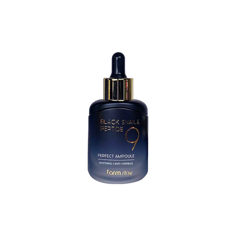 [FARM STAY] Black Snail & Peptide 9 Perfect Ampoule 35ml (Weight : 190g)