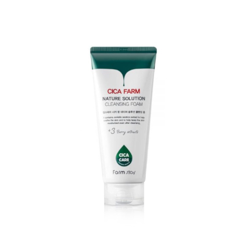[FARM STAY] Cica Farm Nature Solution Cleansing Foam 180ml (Weight : 226g)