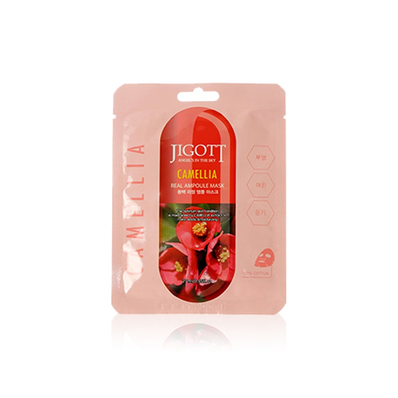 BIG SALE - [JIGOTT] Real Ampoule Mask #Camellia 27ml (Weight : 34g)