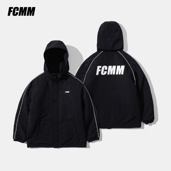 [FCMM] 퍼포먼스 풋볼 파이핑 패딩 자켓 - 블랙