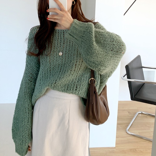 Extended Balloon Sleeve Sweater | Most LOVED Korean fashion shopping ...
