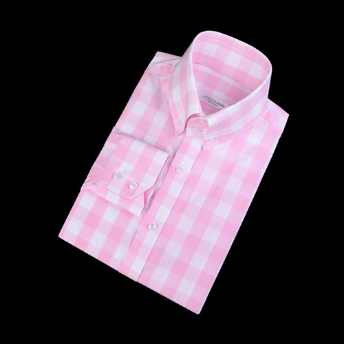 87583 No.63-a 깅엄 체크 셔츠 (Pink)