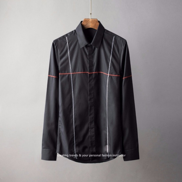 105806 프리퀀시 스티치 라린포인트 히든버튼 셔츠 (2Color)