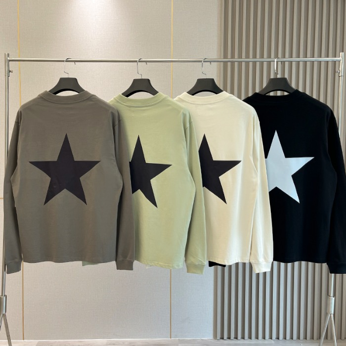 111955 에센셜 스타 백프린팅 맨투맨 티셔츠(4color)