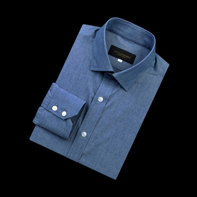 96656 프리미엄 모던 셔츠 (Blue)