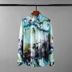 111635 워터 정글 프린팅 긴팔 셔츠(2color)